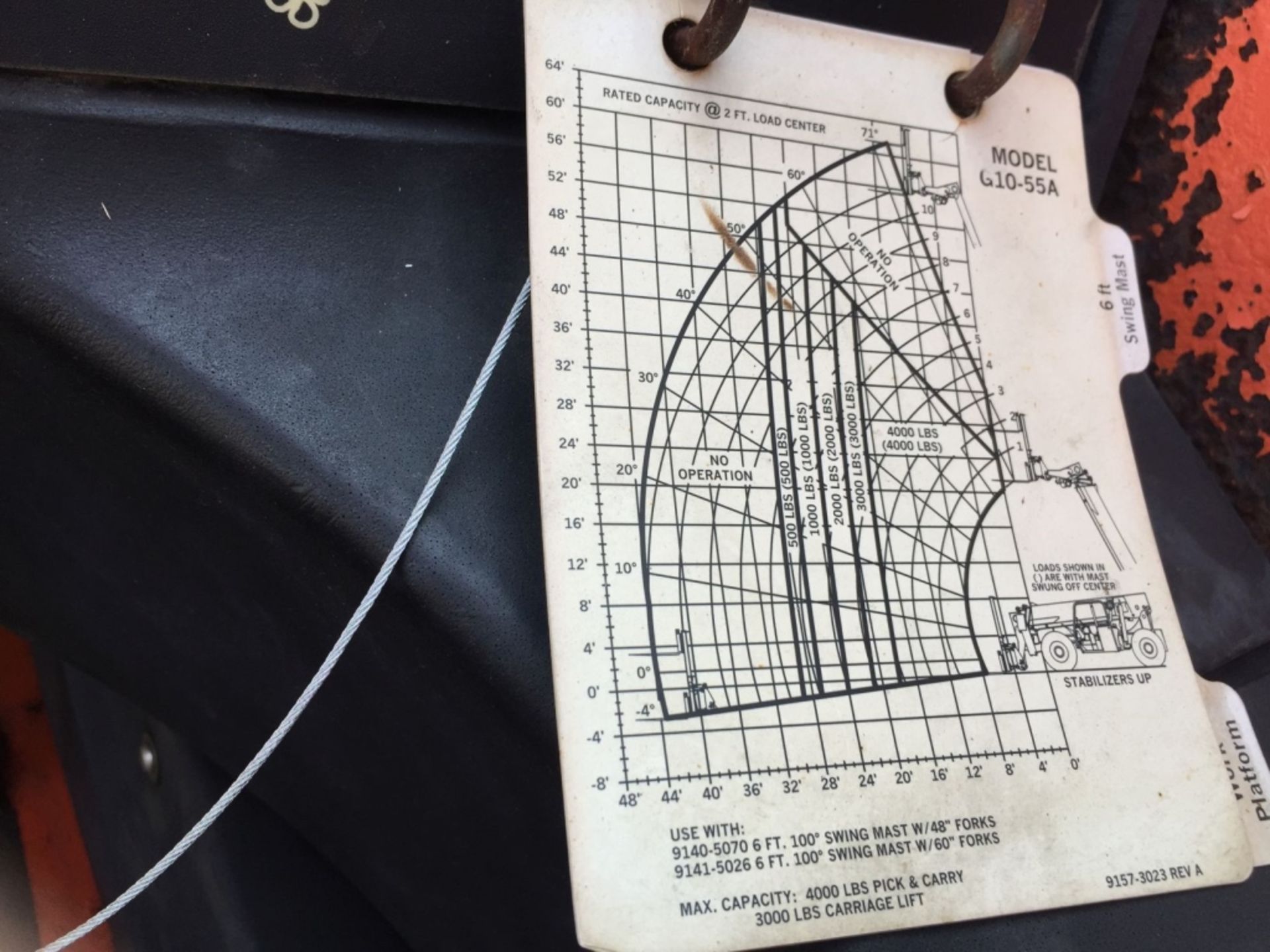 2006 JLG G10-55A Forward Reach Forklift, - Image 73 of 78