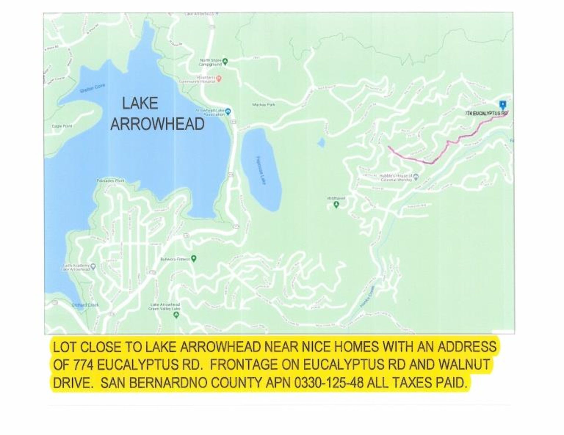 31.06' x 120.26' Vacant Parcel near Lake Arrowhead - Image 3 of 4