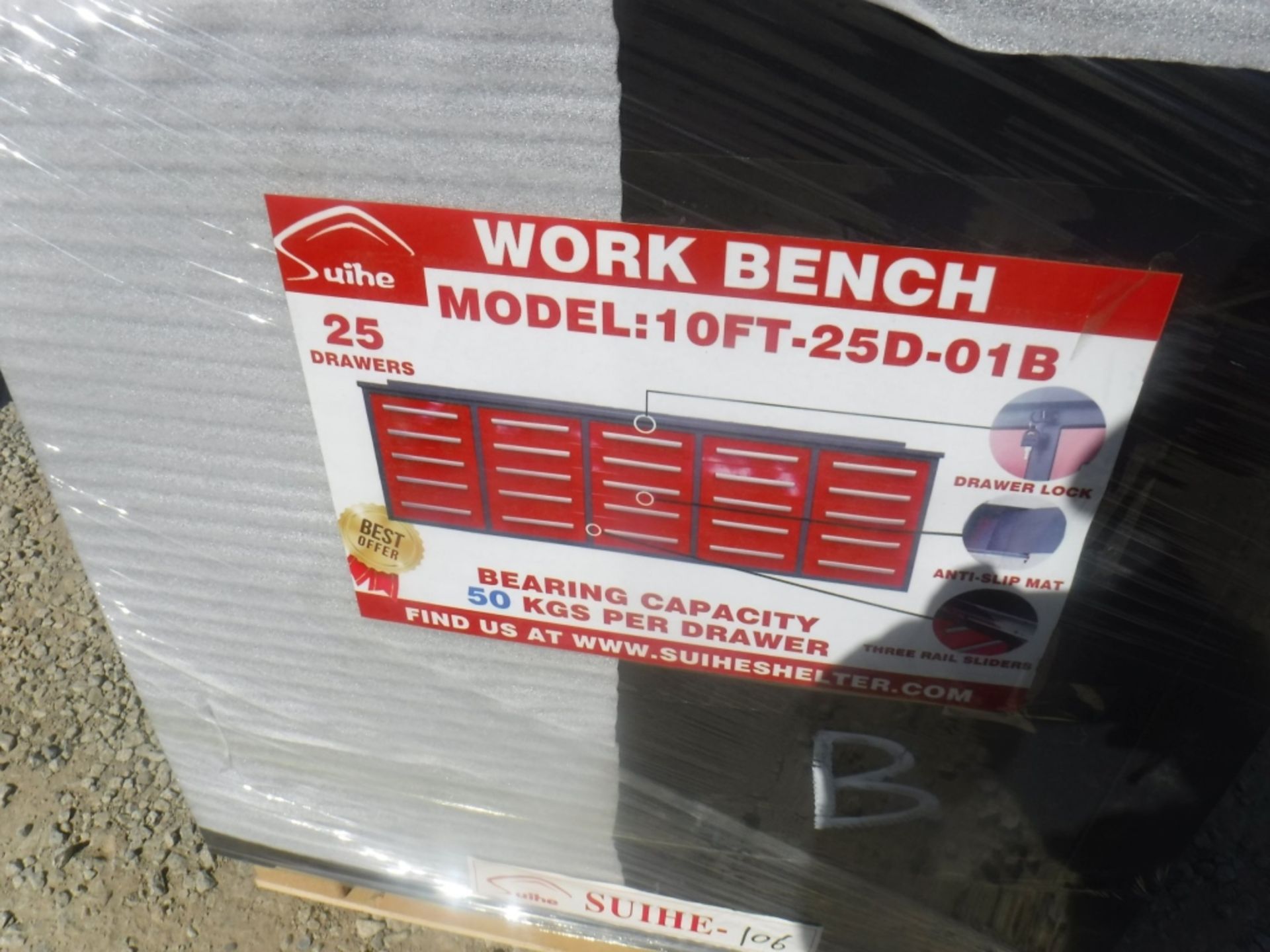 Unused 2020 Steelman 25D 10' Work Bench, - Image 3 of 4