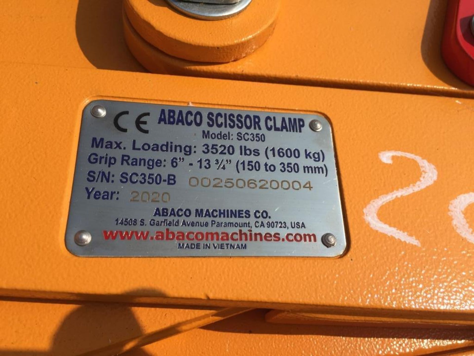 Unused 2020 Abaco SC350 Scissor Clamp, - Image 7 of 8