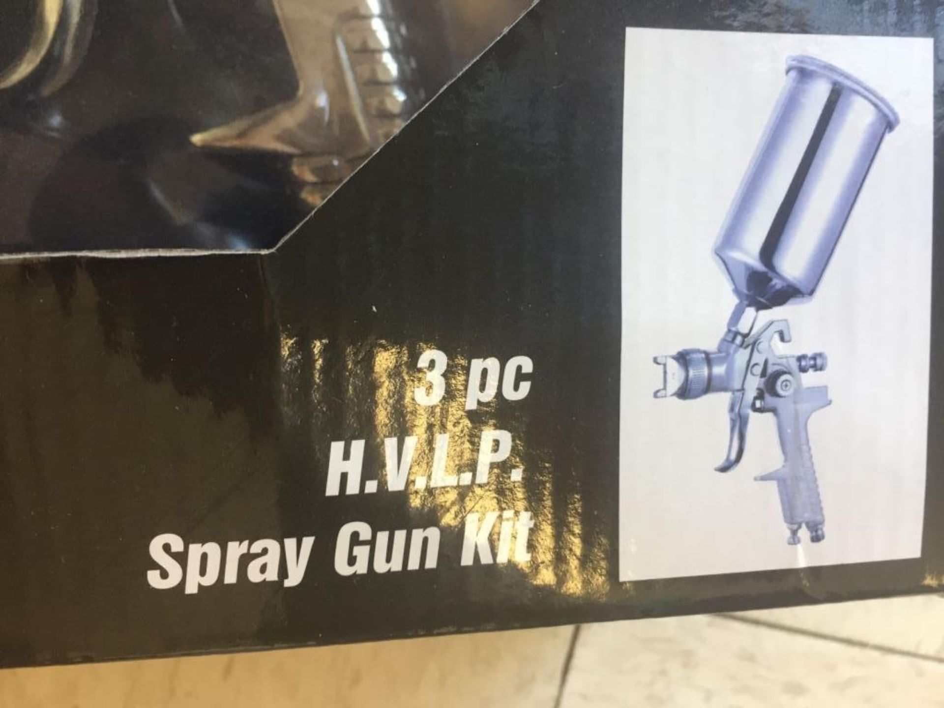 Unused 2020 3-Piece HVLP Pneumatic Spray Gun Kit. - Image 3 of 4