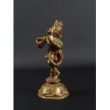 bronzen sculptuur met voorstelling van Shiva Kerala, India, 19e eeuw, h. 18 cm