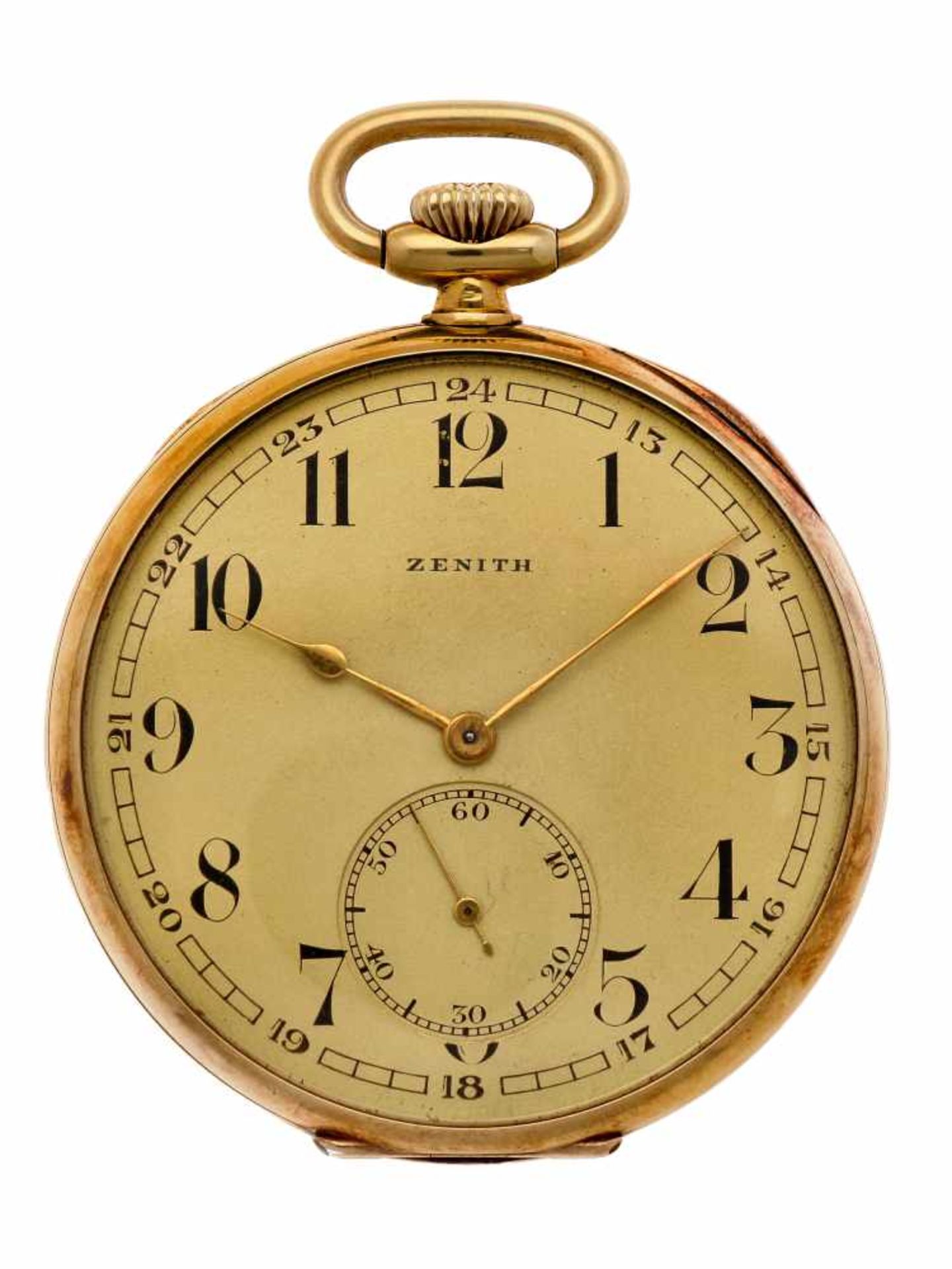 Pocket watch Zenith gold - Men's pocket watch - Manual winding - Ca. 1901.