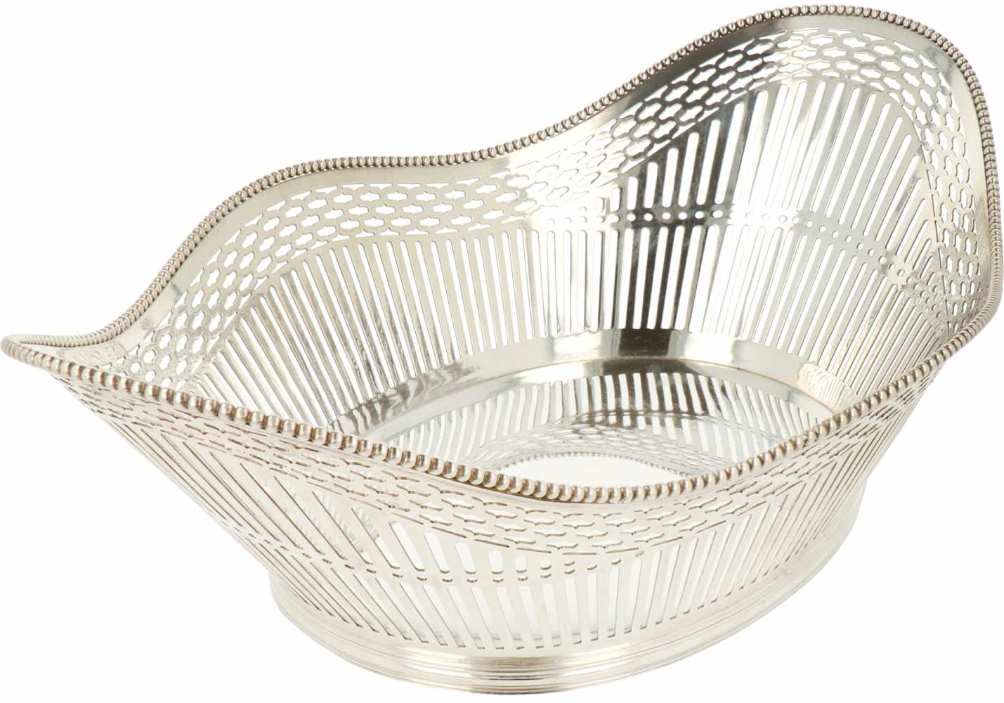 Silver bread basket.