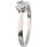 Ring white gold, ca. 0.30 carat diamond - 14 ct.