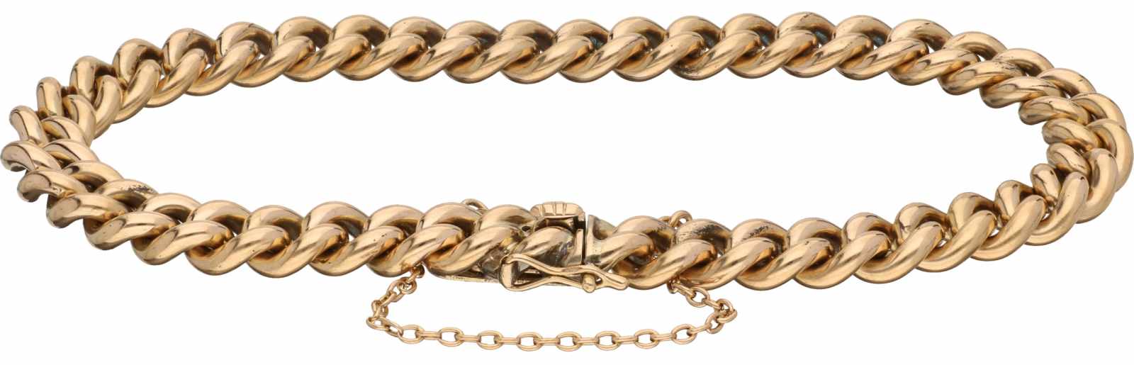 Gourmet chain bracelet yellow gold - 14 ct. - Image 2 of 2