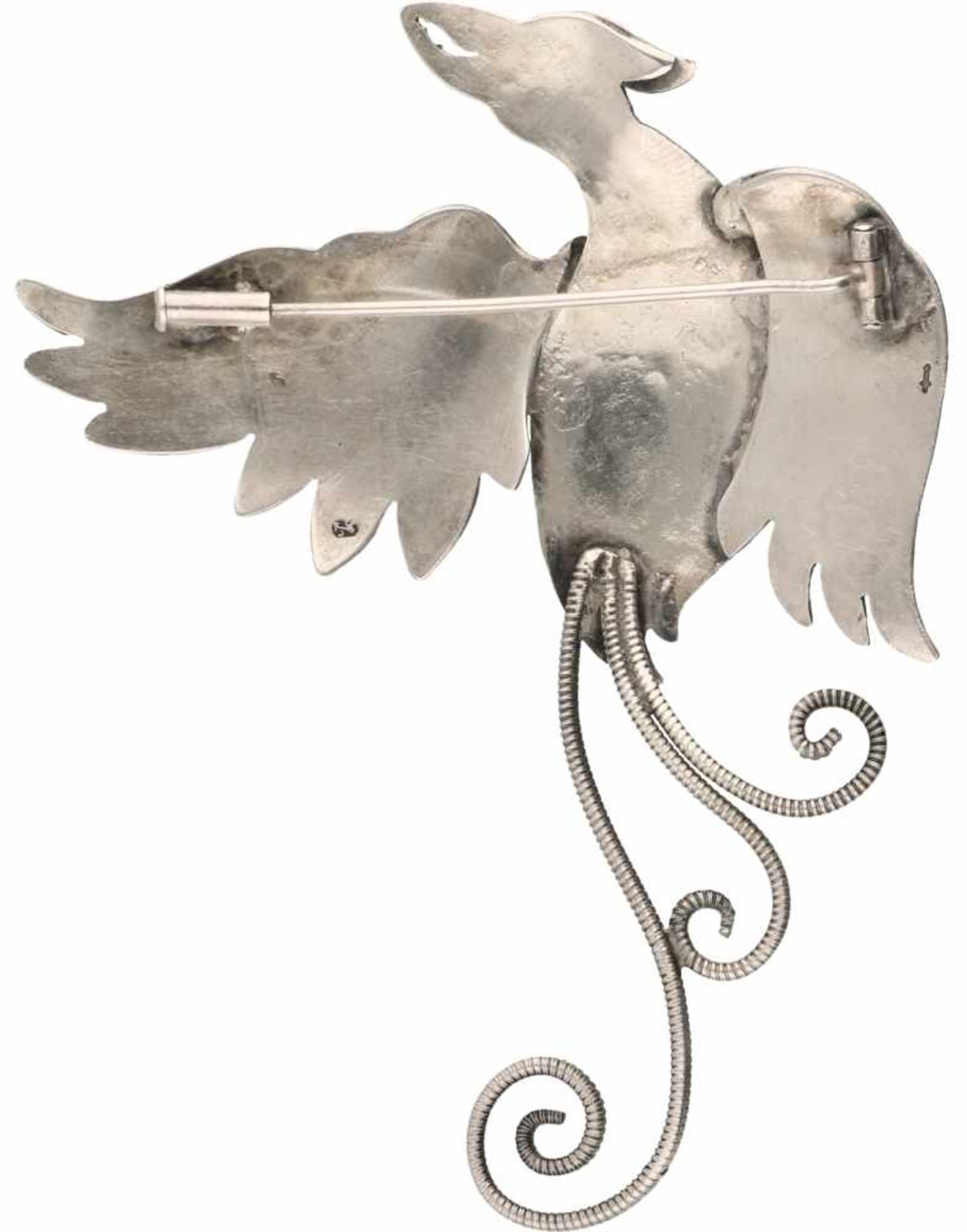 Bird brooch silver - 835/1000. - Bild 2 aus 2