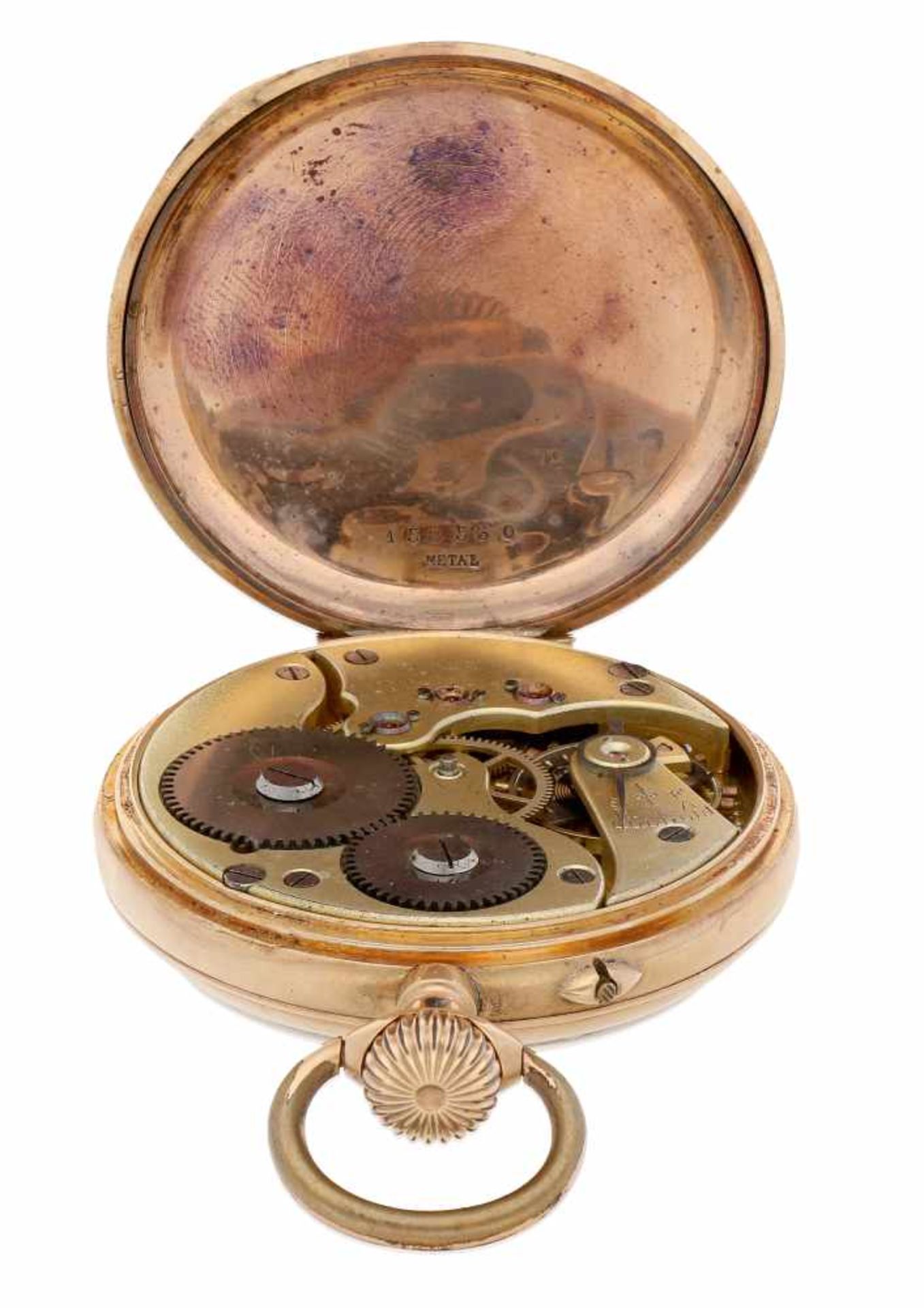 Pocket watch IWC gold - Men's pocket watch - Manual winding - Ca. 1900. - Bild 5 aus 6