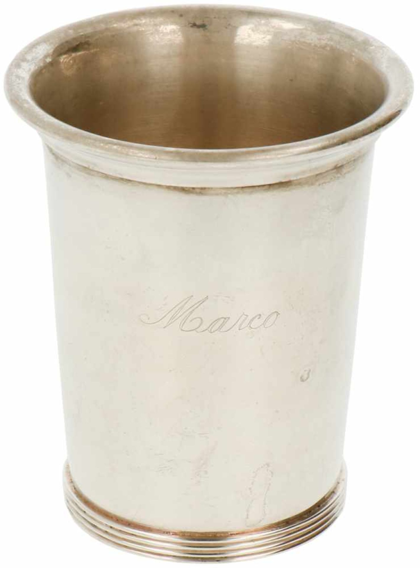 Silver birth cup.