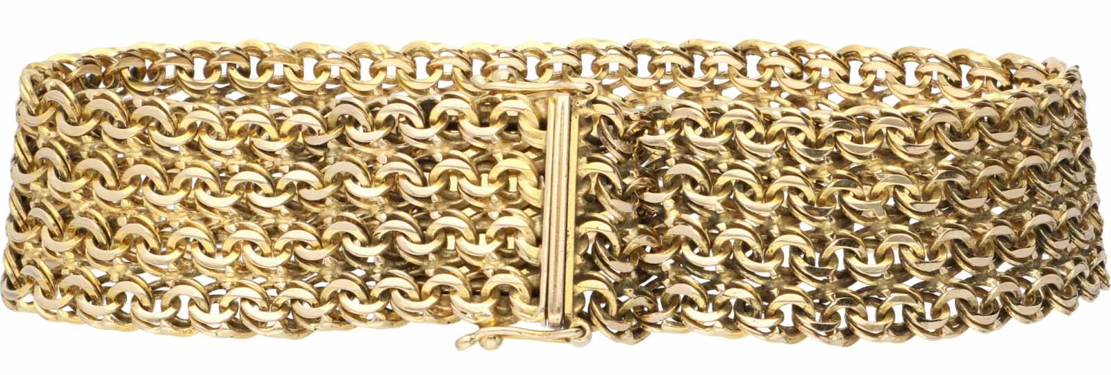 Bracelet/ earrings yellow gold - 14 ct. - Image 4 of 4