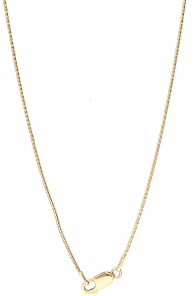 Jandjira' necklace yellow gold, ca. 0.18 carat diamond and various gems - 18 ct. - Image 2 of 3