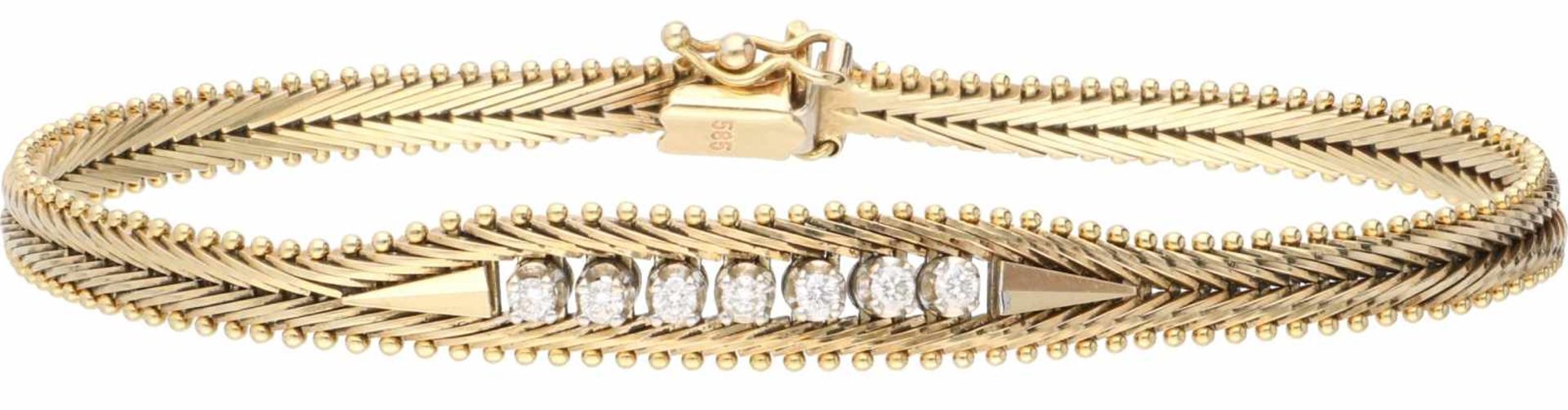 Necklace / bracelet yellow gold, ca. 0.43 carat diamond - 14 ct. - Bild 4 aus 5
