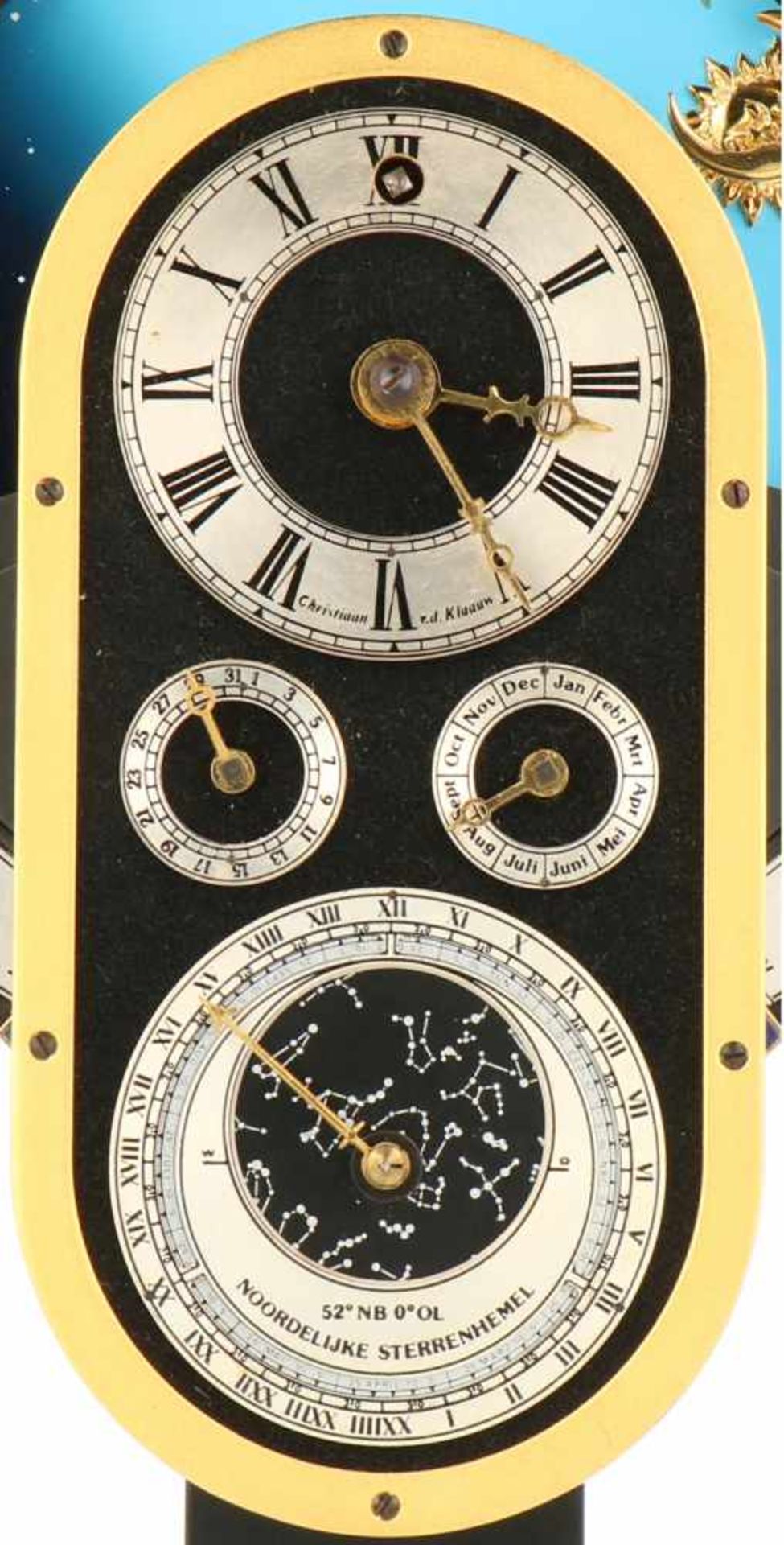 A Christiaan van der Klaauw "Pendule Variable" Astrolabium clock. 1992. - Bild 2 aus 9