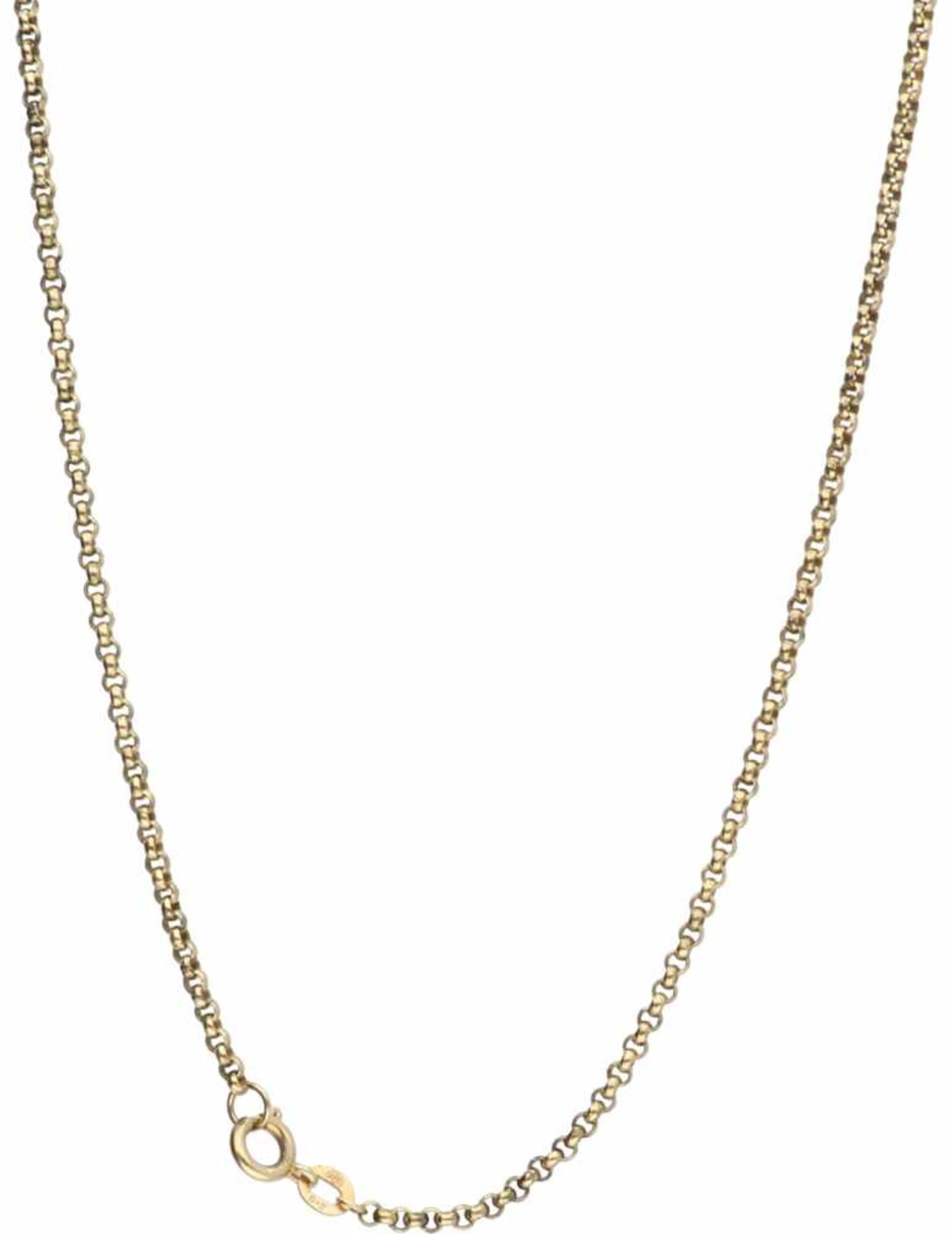 Italian design necklace met pendant yellow gold - 14 ct. - Bild 2 aus 2