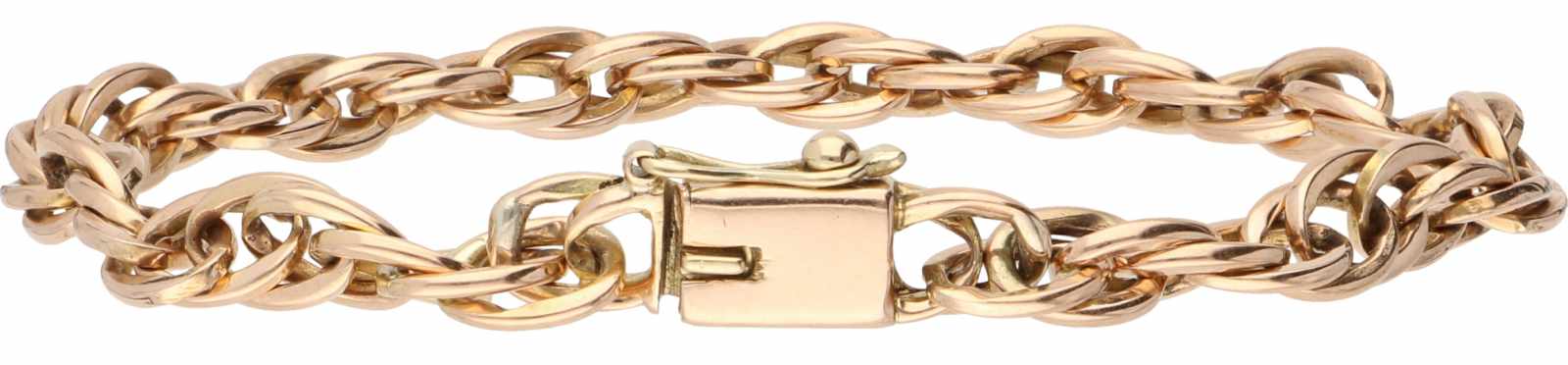 Chain bracelet rosé gold - 14 ct.< - Image 2 of 2