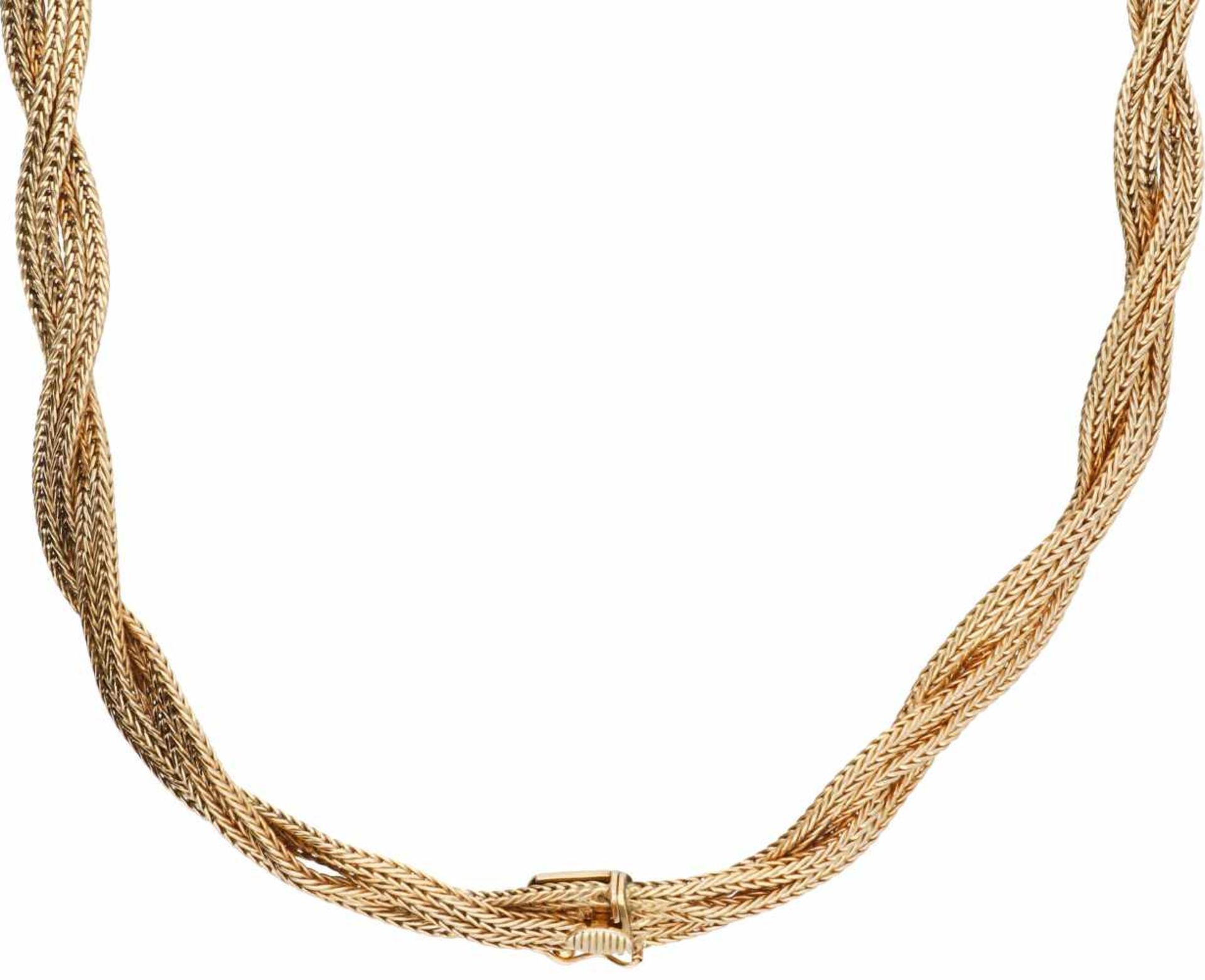 Uno A Erre braided necklace yellow gold - 18 ct. - Bild 2 aus 3