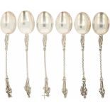 (6) Piece set of silver 'Apostle'-spoons.