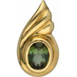 Pendant yellow gold, tourmaline - 14 ct.