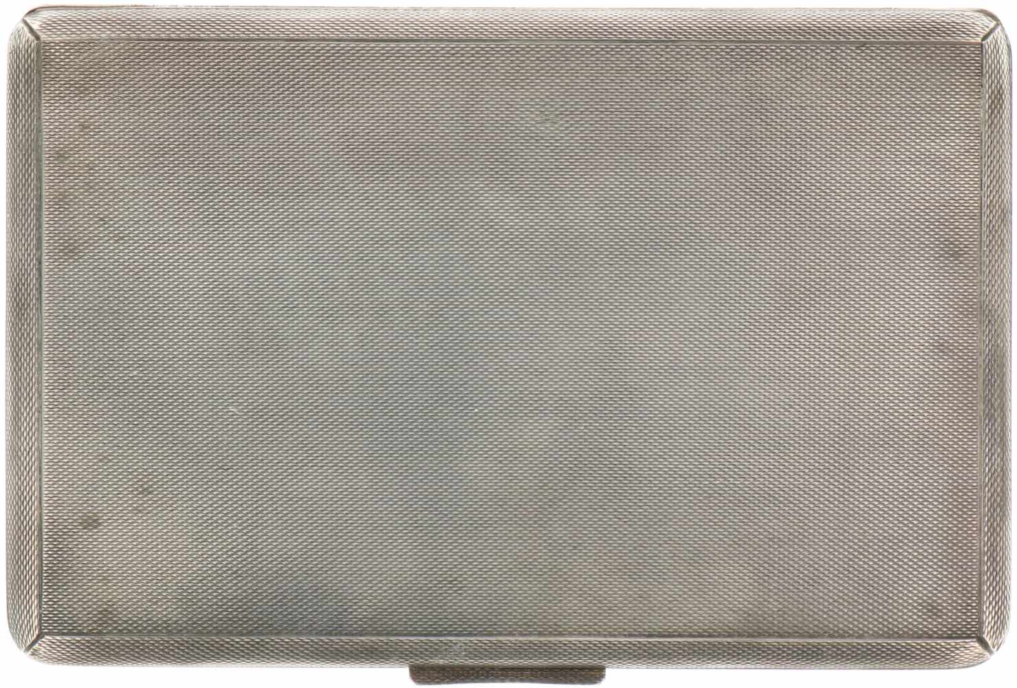 Silver cigarette case.