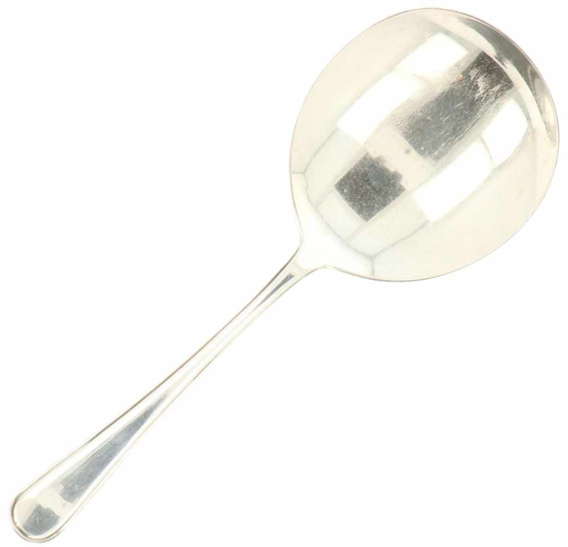 Silver porridge spoon.