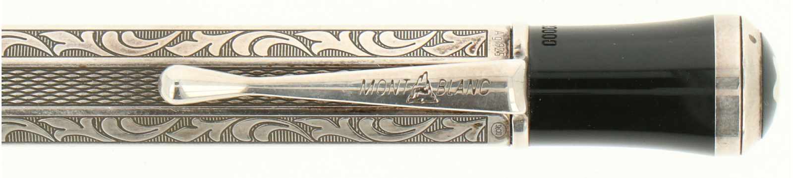 Silver Mont Blanc 'Marcel Proust' ballpoint pen. - Image 4 of 5