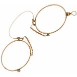 Pince-Nez pair of glasses.