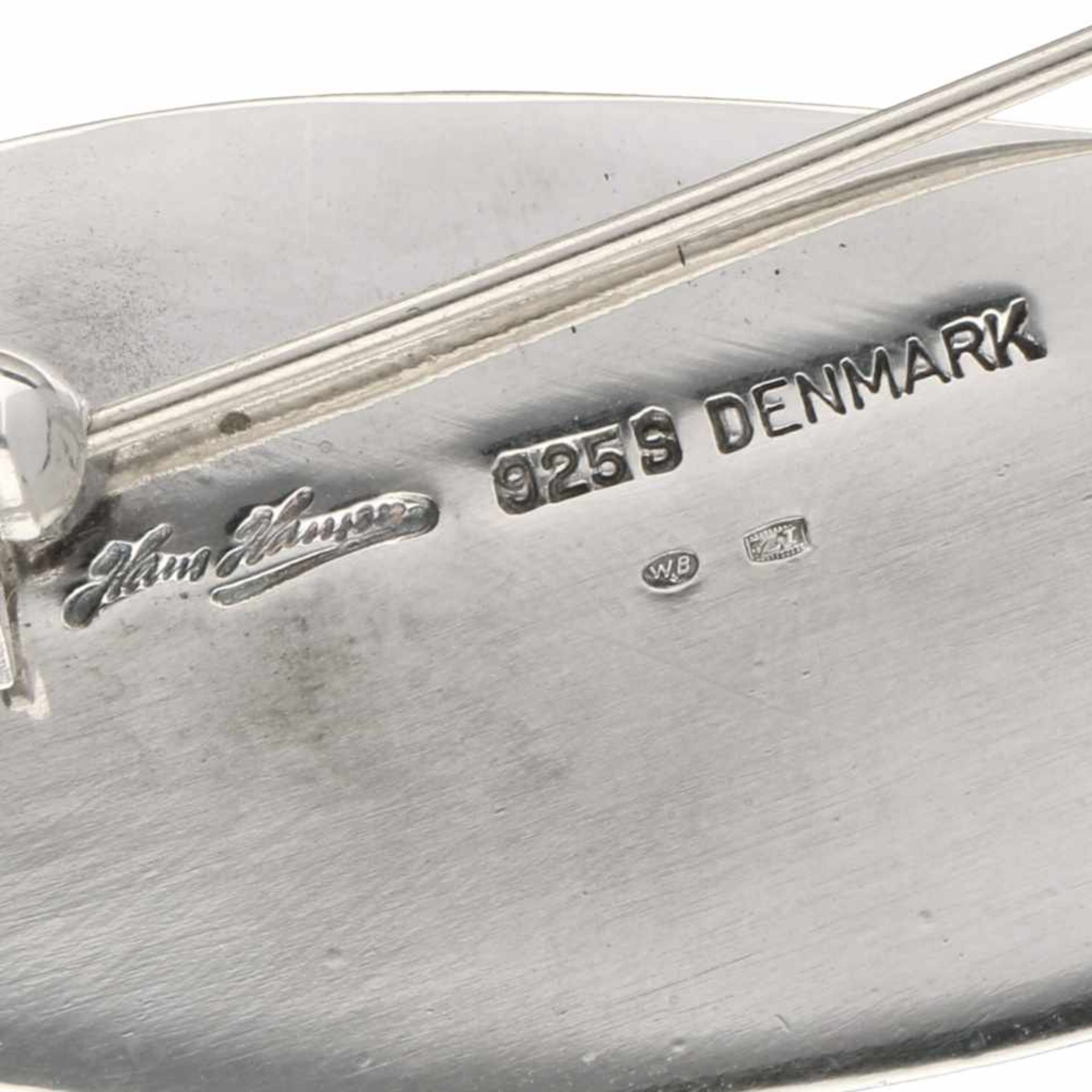 Hans Hansen Denmark design brooch silver - 925/1000. - Bild 3 aus 3