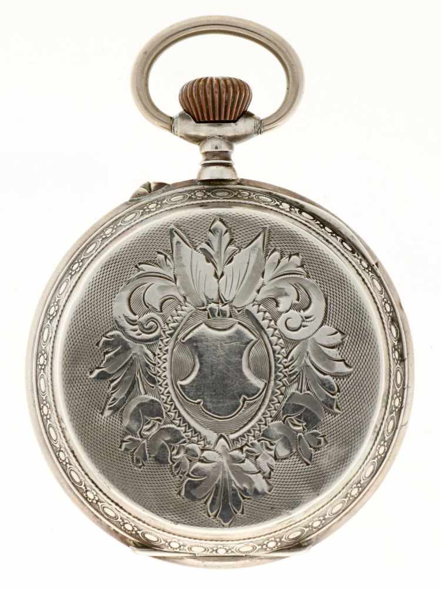 Pocket watch silver, anchor escapement - Men's pocket watch - Manual winding - Ca. 1900. - Bild 2 aus 5