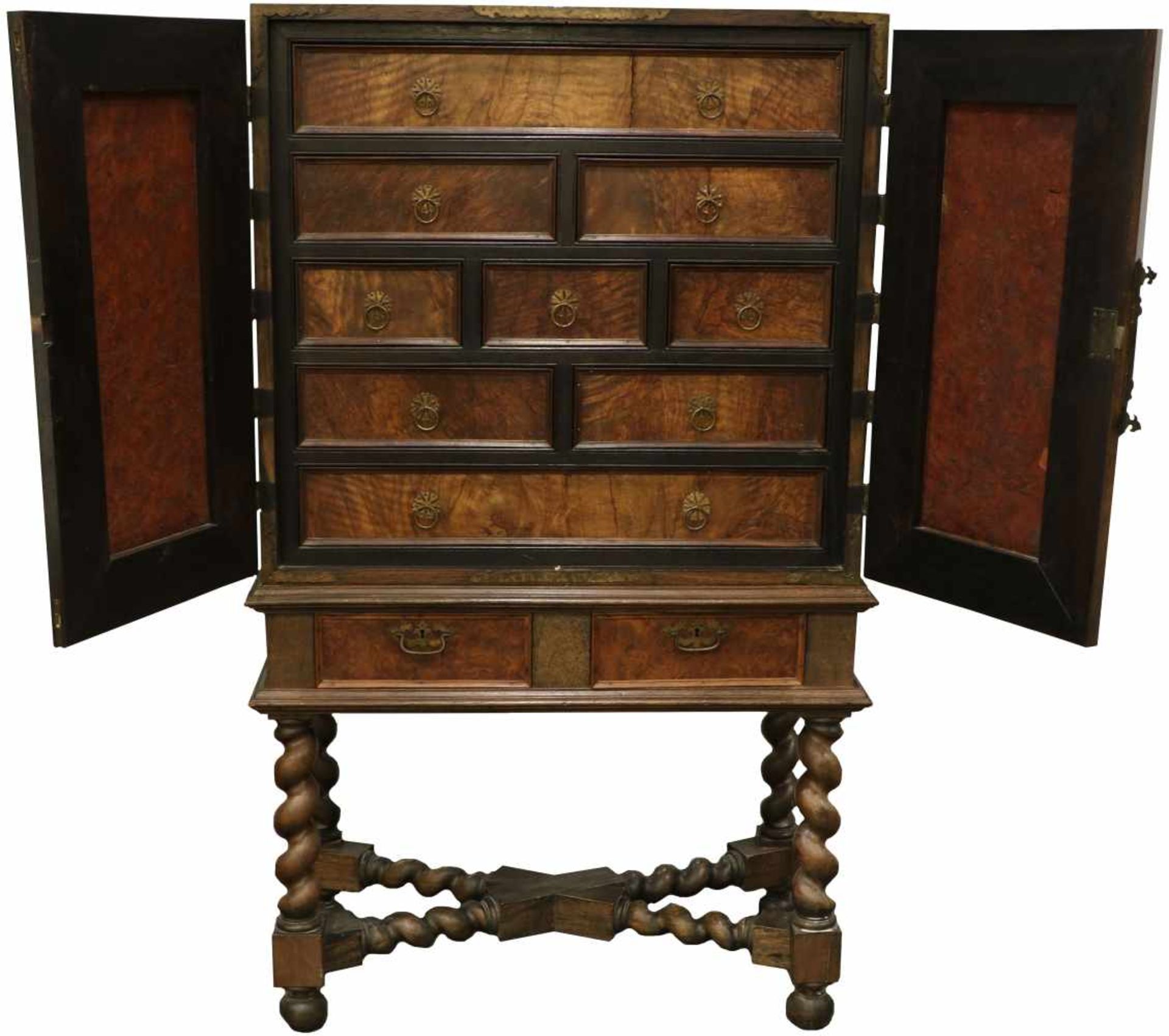 A 'simplicia-' cabinet or 'Kunstschrank', after antique example.