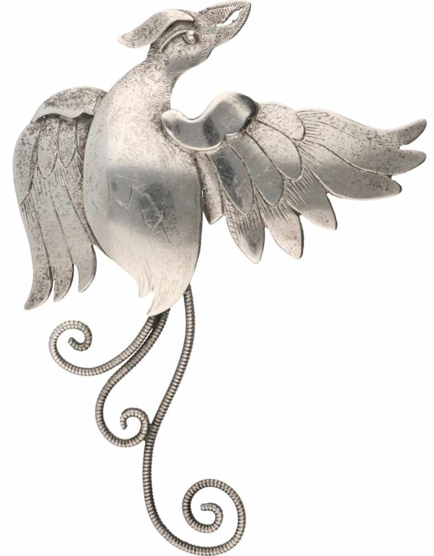 Bird brooch silver - 835/1000.