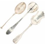 (3) Pieces of silver serving spoons.