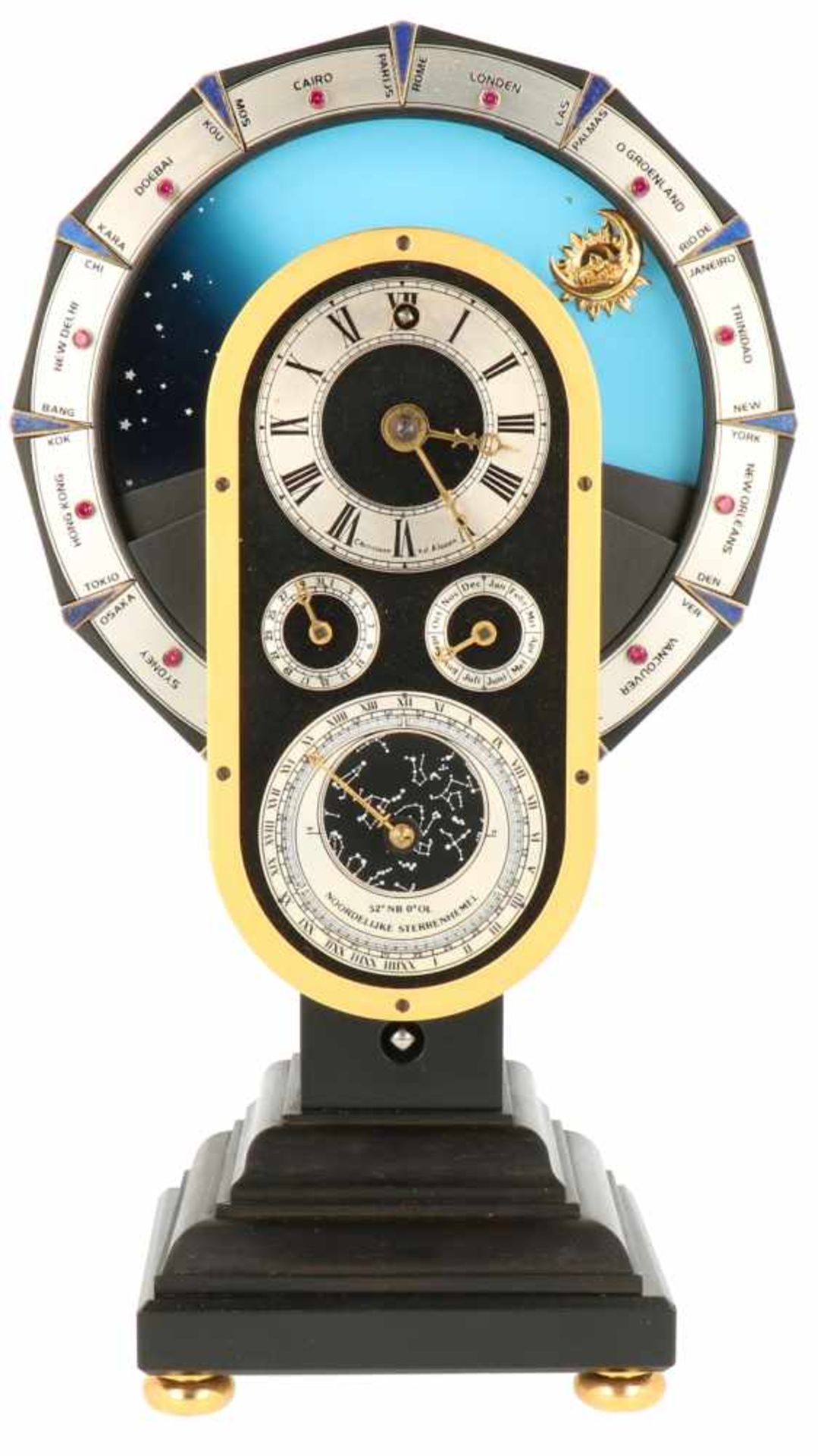 A Christiaan van der Klaauw "Pendule Variable" Astrolabium clock. 1992.