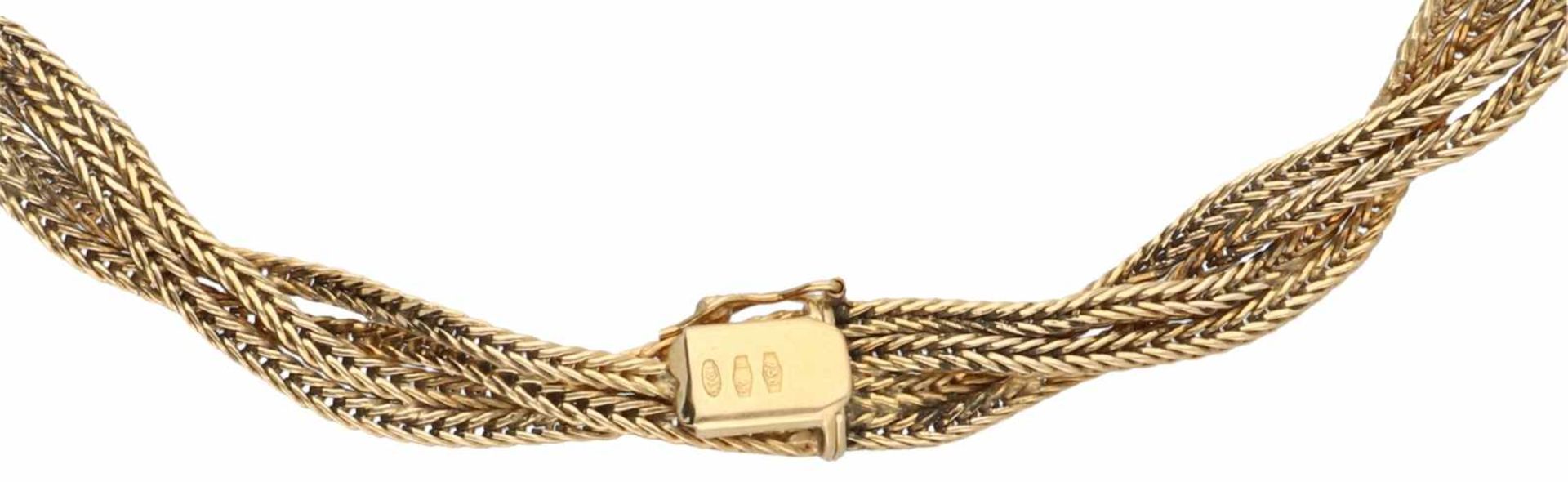 Uno A Erre braided necklace yellow gold - 18 ct. - Bild 3 aus 3