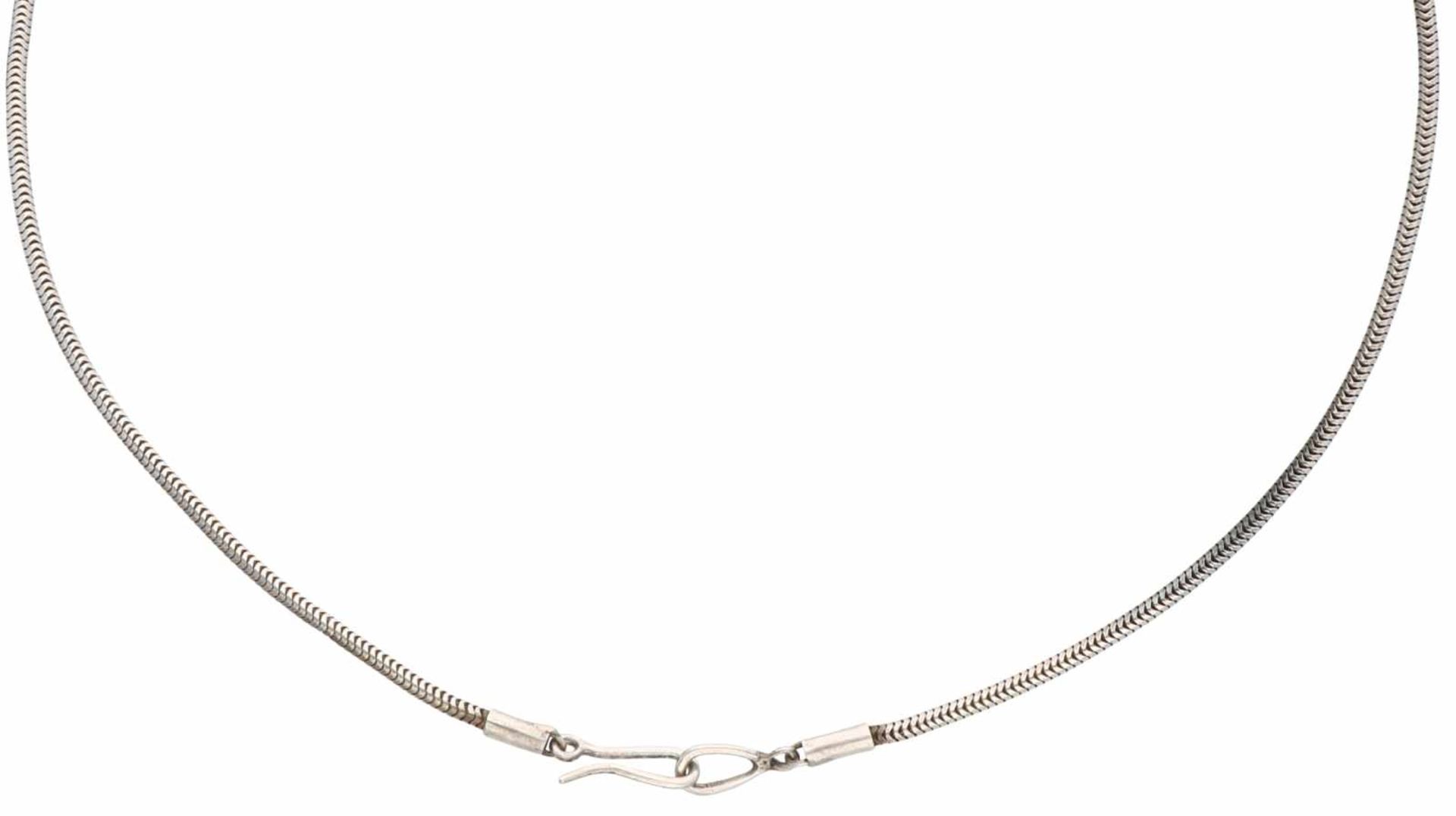 Design necklace silver - 835/1000. - Bild 2 aus 2