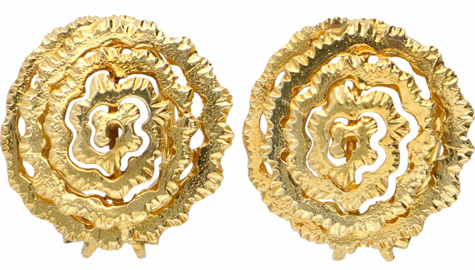 Bracelet/ earrings yellow gold - 14 ct. - Image 2 of 4