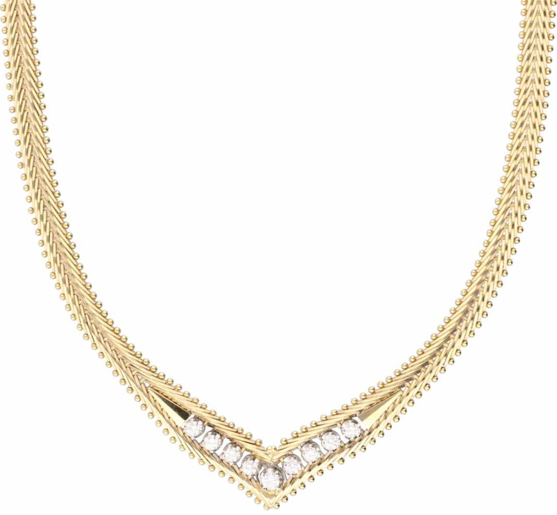 Necklace / bracelet yellow gold, ca. 0.43 carat diamond - 14 ct. - Bild 2 aus 5