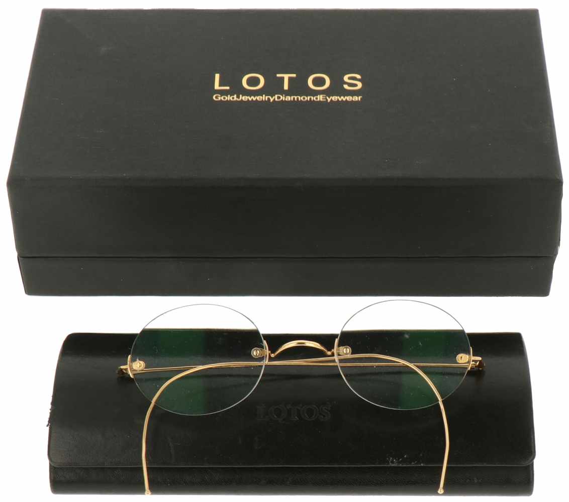 Gold pair of 'Lotos' glasses.