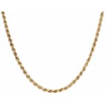 Twisted necklace yellow gold - 14 ct.