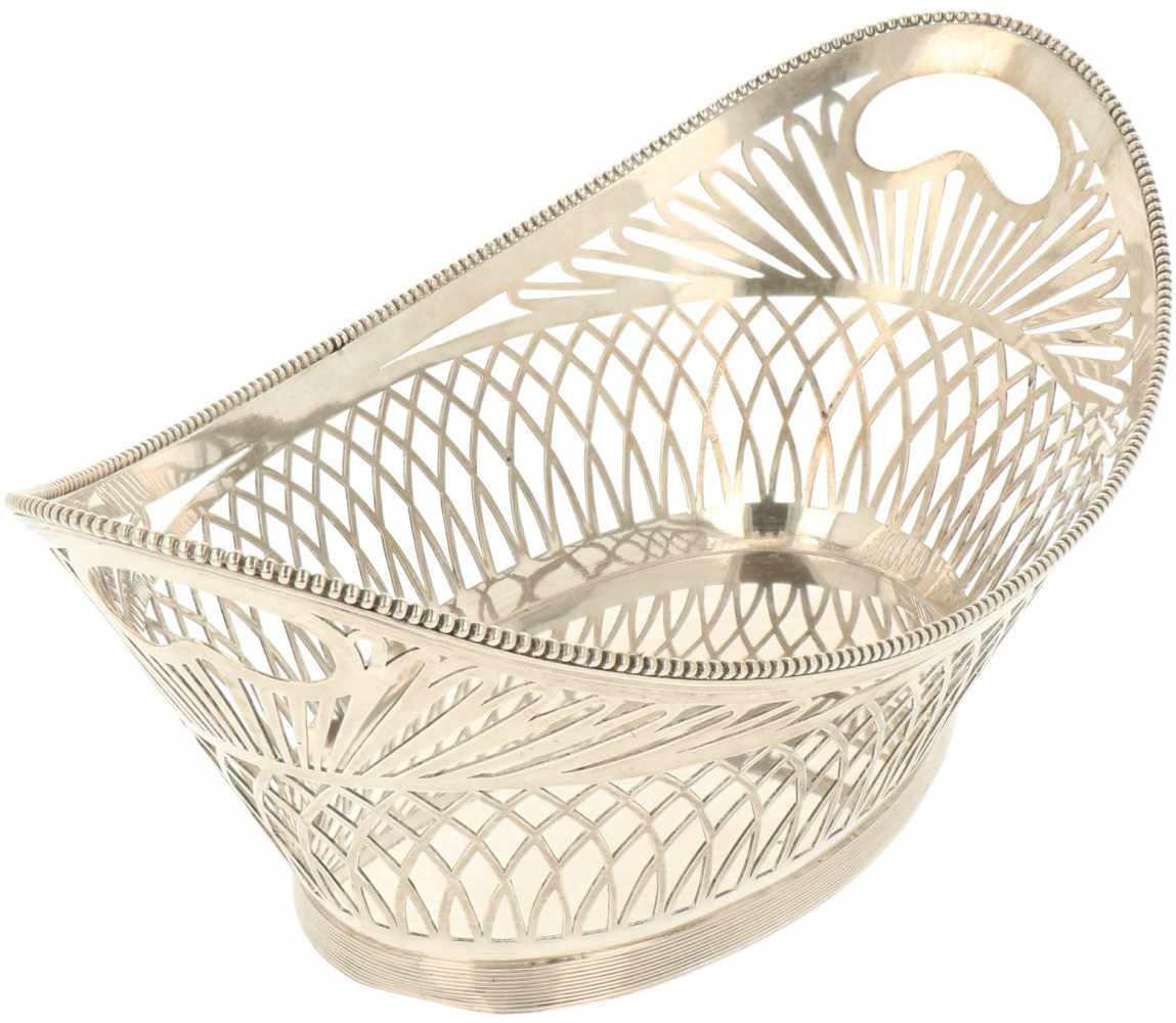 Silver bread basket.