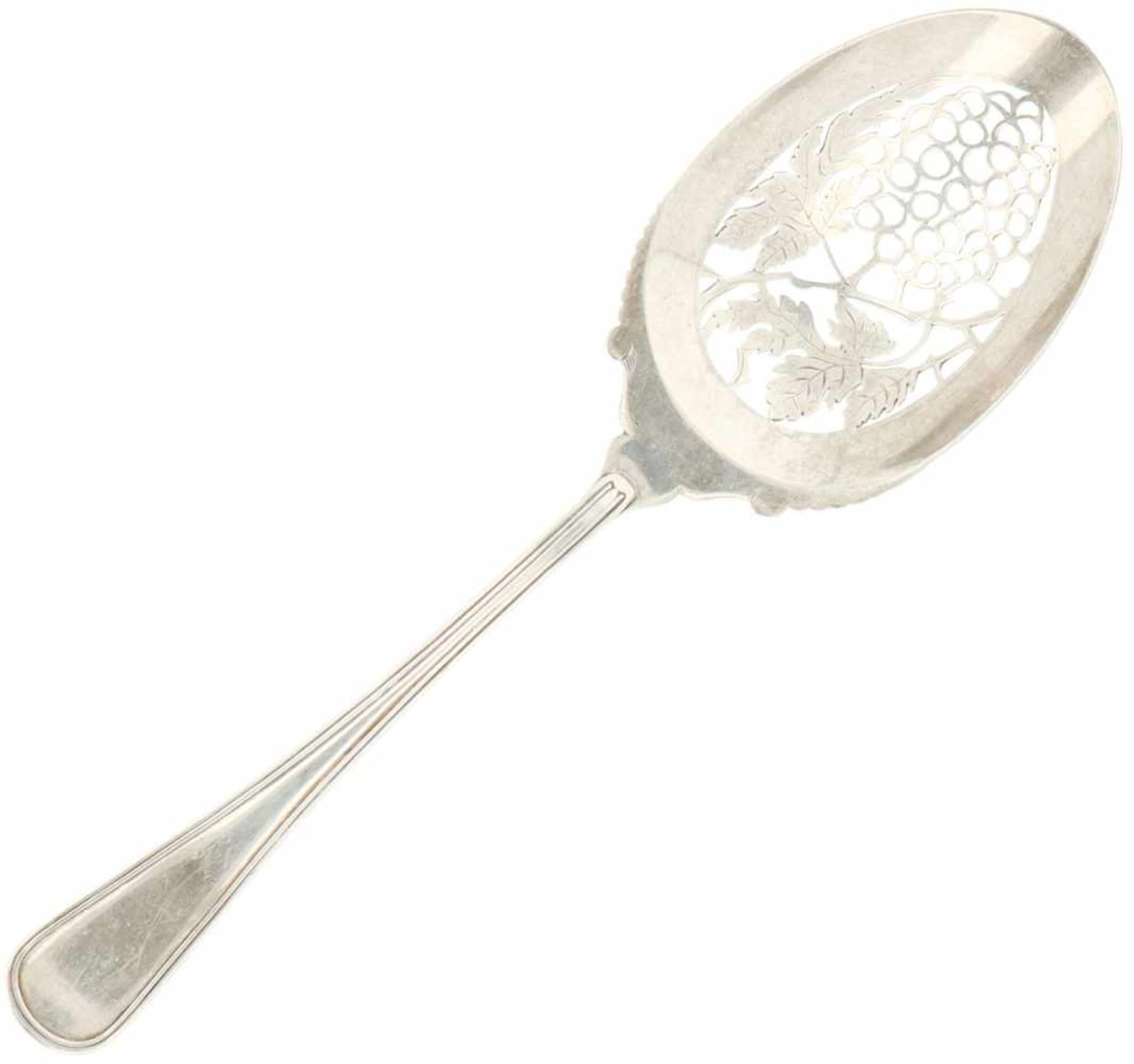Silver fruit spoon.