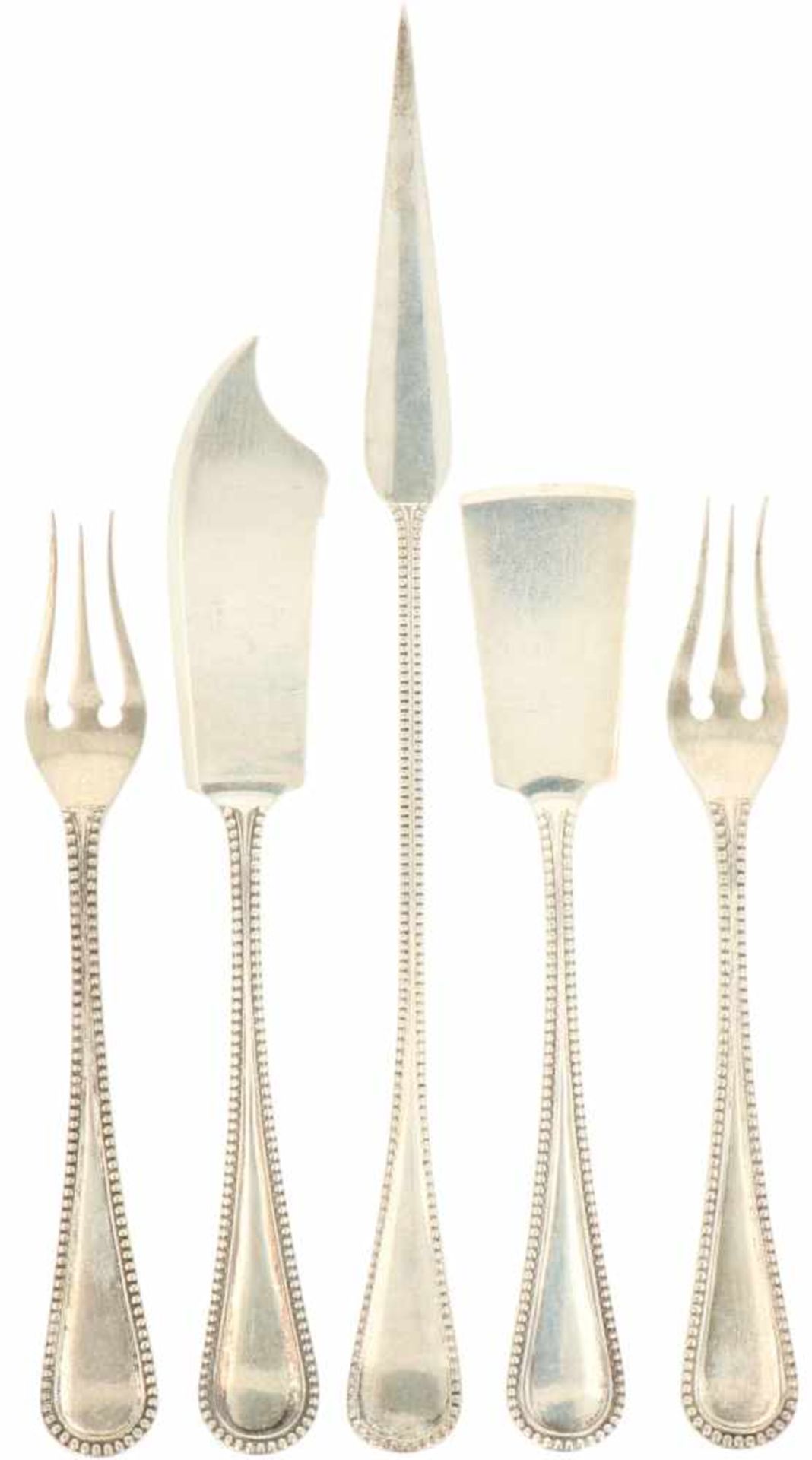 (5) Piece silver flatware collection.