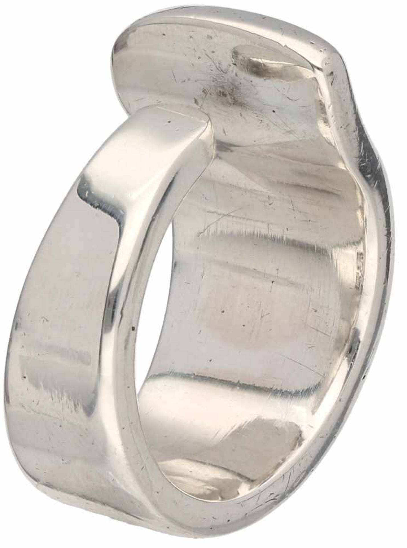 Zilveren Niels Erik ring - 925/1000.Denemarken. Ringmaat: 16,75 mm. Gewicht: 13,7 gram.Silver - Bild 2 aus 3