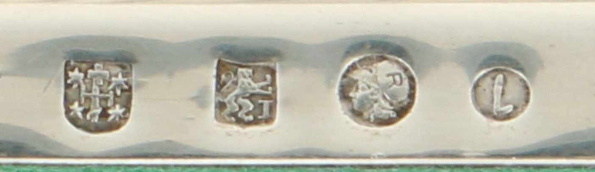 (2) Delige set kandelaars zilver.Uitgevoerd als kolomzuilen. Nederland, Haarlem, Louis Premselaar - Bild 4 aus 7