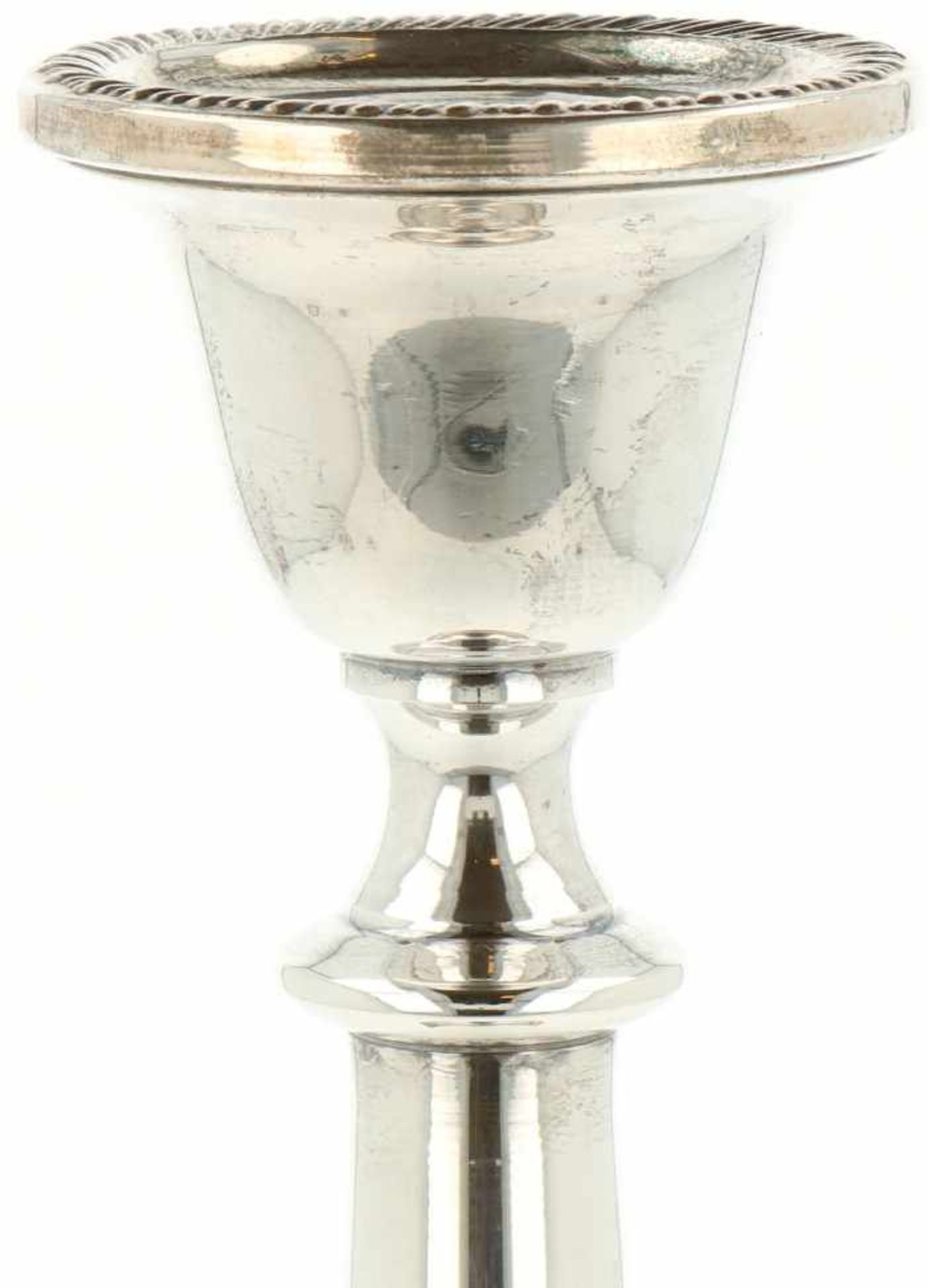 Kandelaar zilver.Gevuld baluster vormig model. USA, Meriden Connecticut, Dunkirk Silversmiths, 20e - Bild 2 aus 4