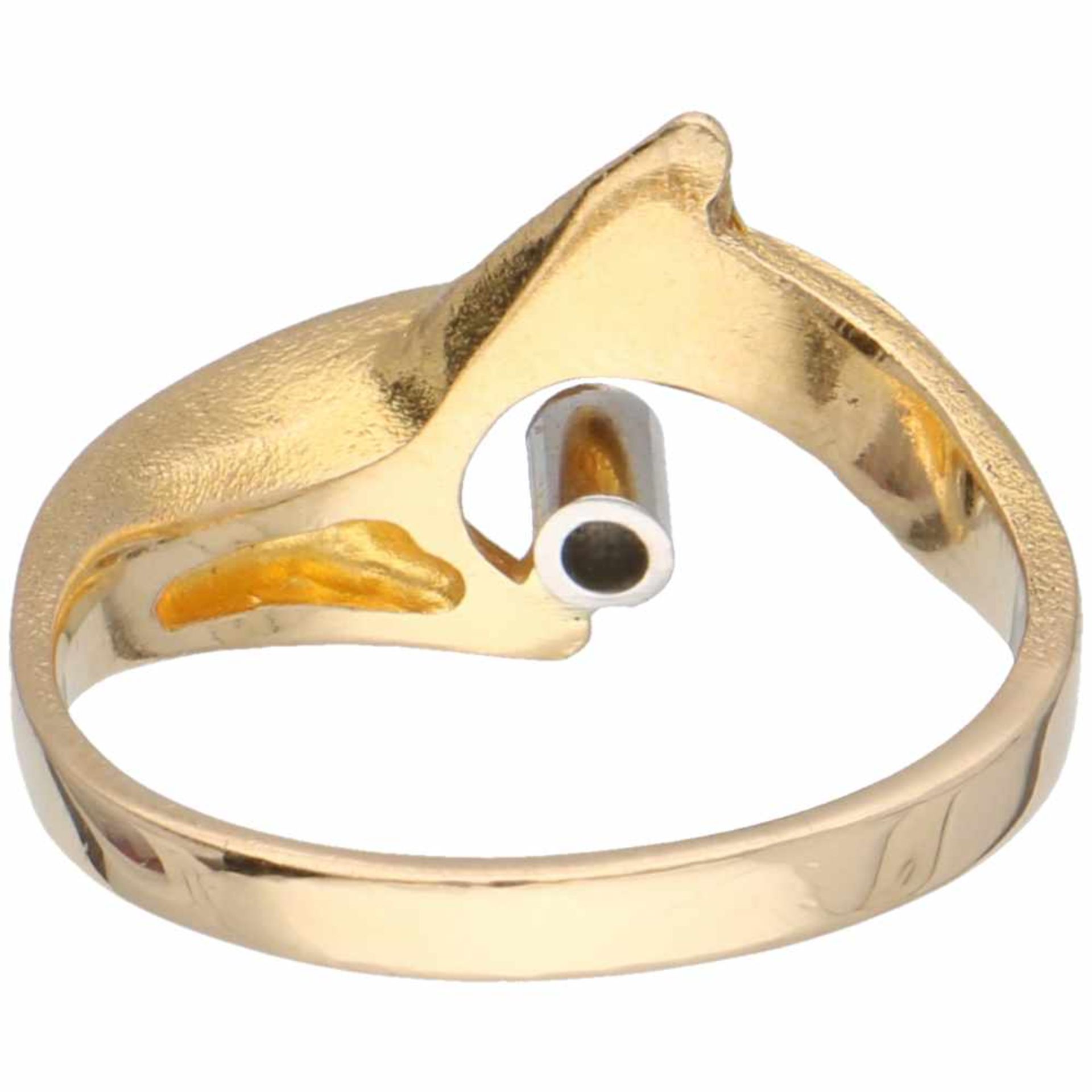 Geelgouden Lapponia ring, ca. 0.02 ct. diamant - 18 kt.1 Briljant geslepen diamant (ca. 0.02 ct.) in - Bild 3 aus 3