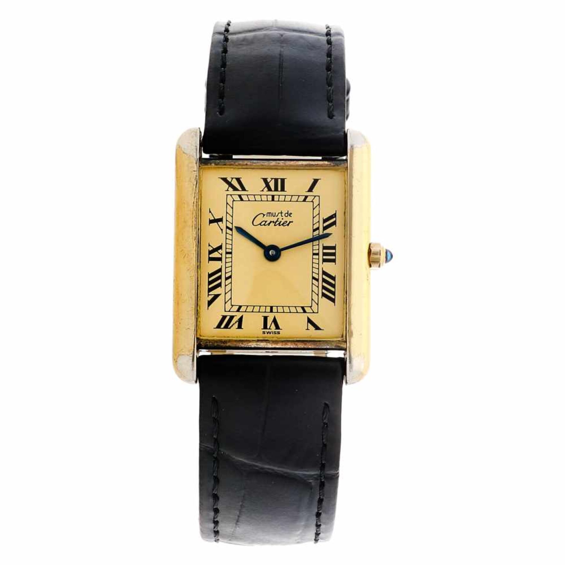 Cartier Tank Vermeil 590005590005 - Dameshorloge - Quartz - ca. 1990.Staat: 2 (goed) - Materiaal