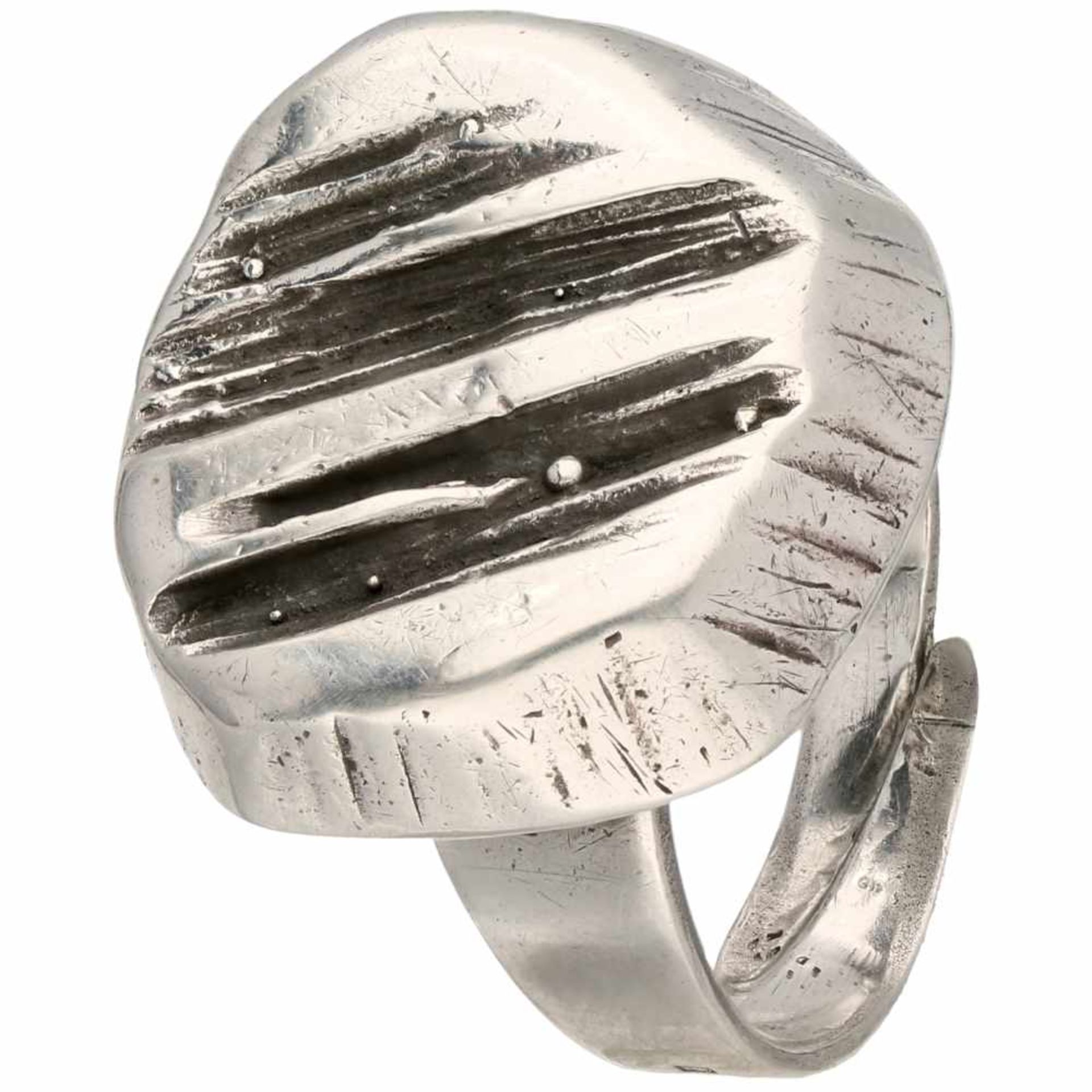 Zilveren Sten & Laine ring - 925/1000.Finland, 1973. Ring is verstelbaar. Ringmaat: 19 mm.