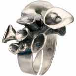 Zilveren Sten & Laine ring - 925/1000.Finland, 1973. Ring is verstelbaar. Ringmaat: 17,75 mm.