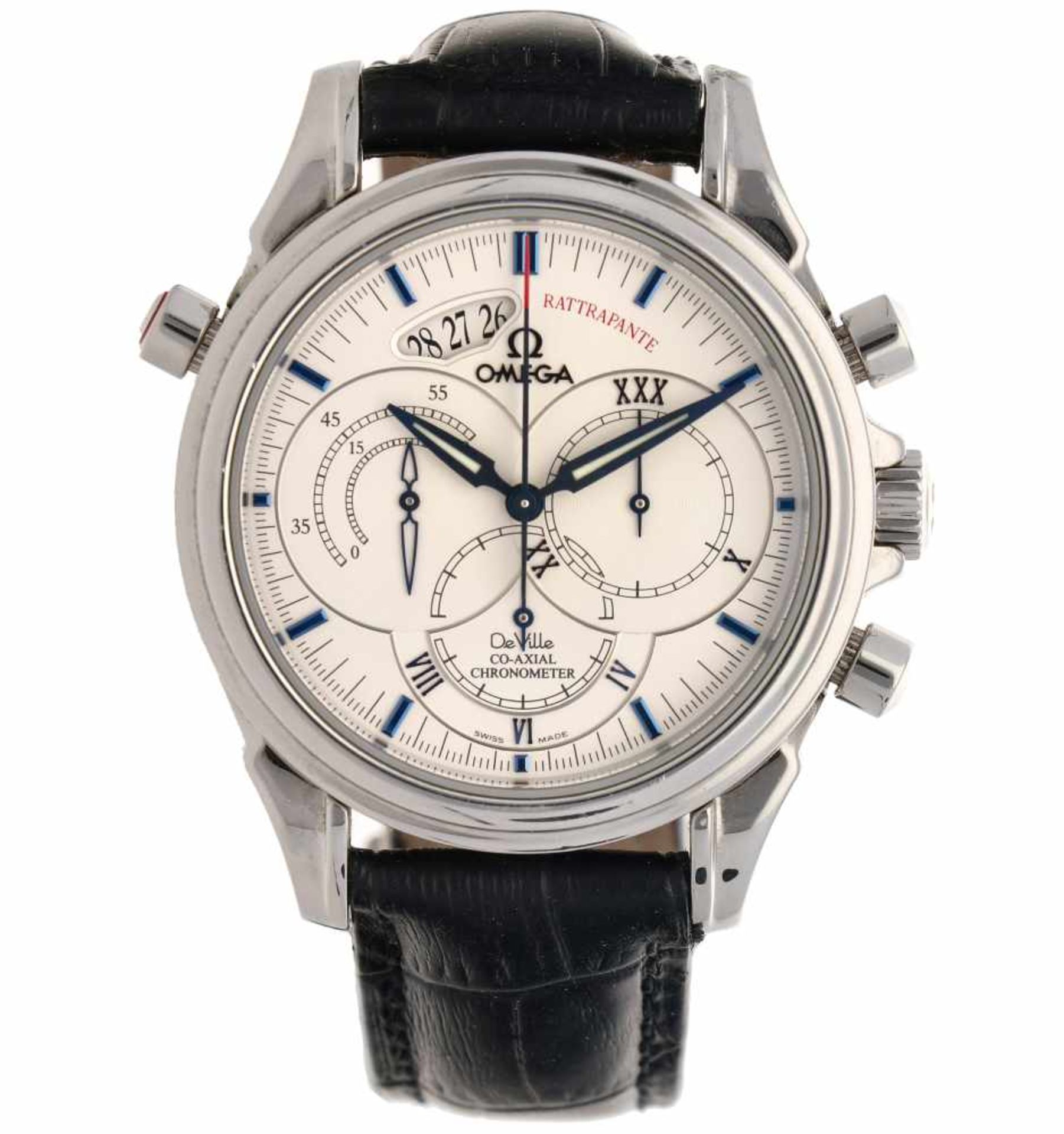 Omega de Ville Rattrapante - Herenhorloge - Automaat - ca. 2006.Staat: 1 (zeer goed) - Materiaal