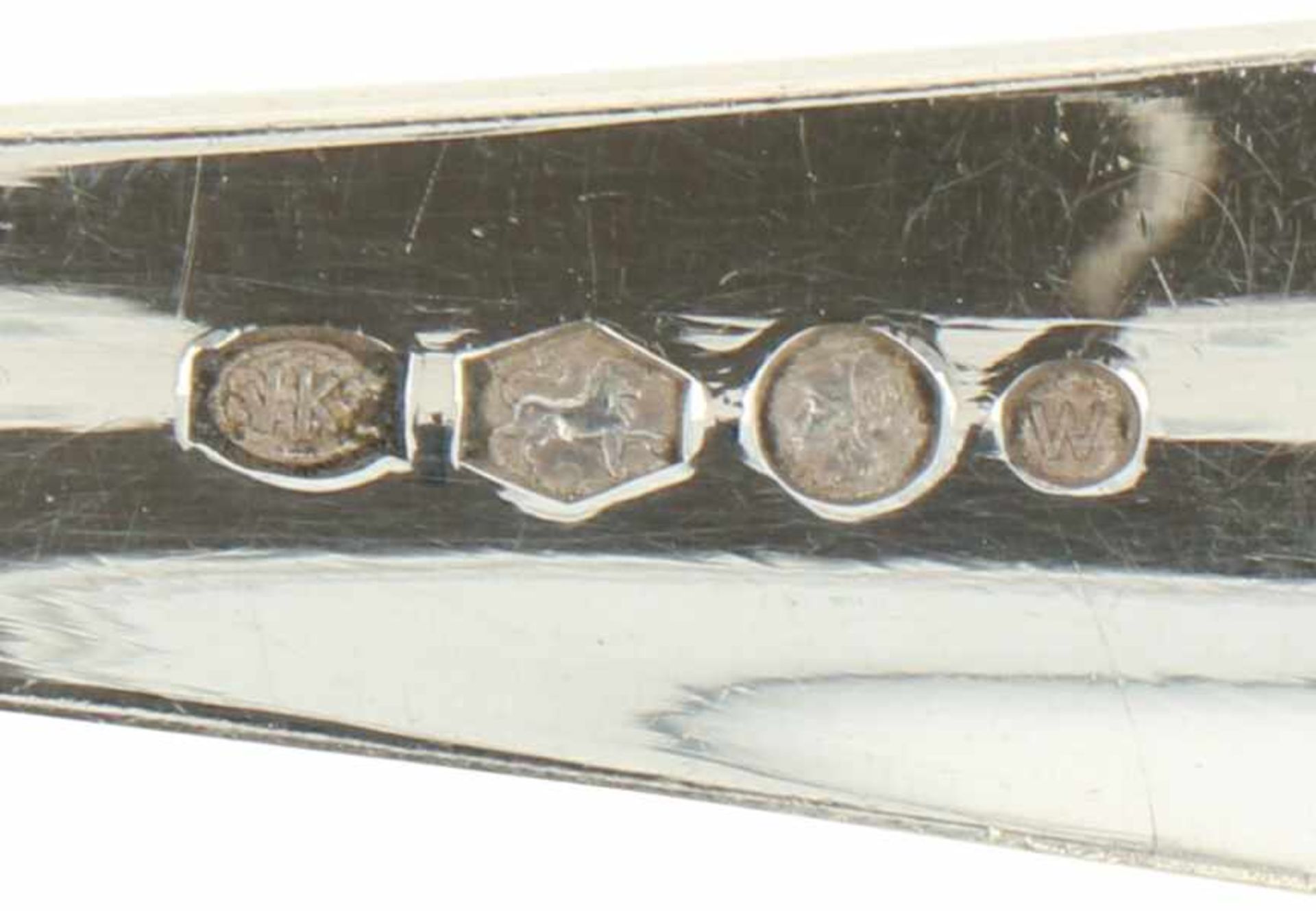 (3) Delig lot scheplepels "HAAGS LOFJE" zilver.Bestaande o.a. groentelepel en Vlalepel Model " - Bild 7 aus 7